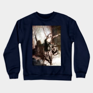 Nothung - Siegfried and the Twilight of the Gods - Arthur Rackham Crewneck Sweatshirt